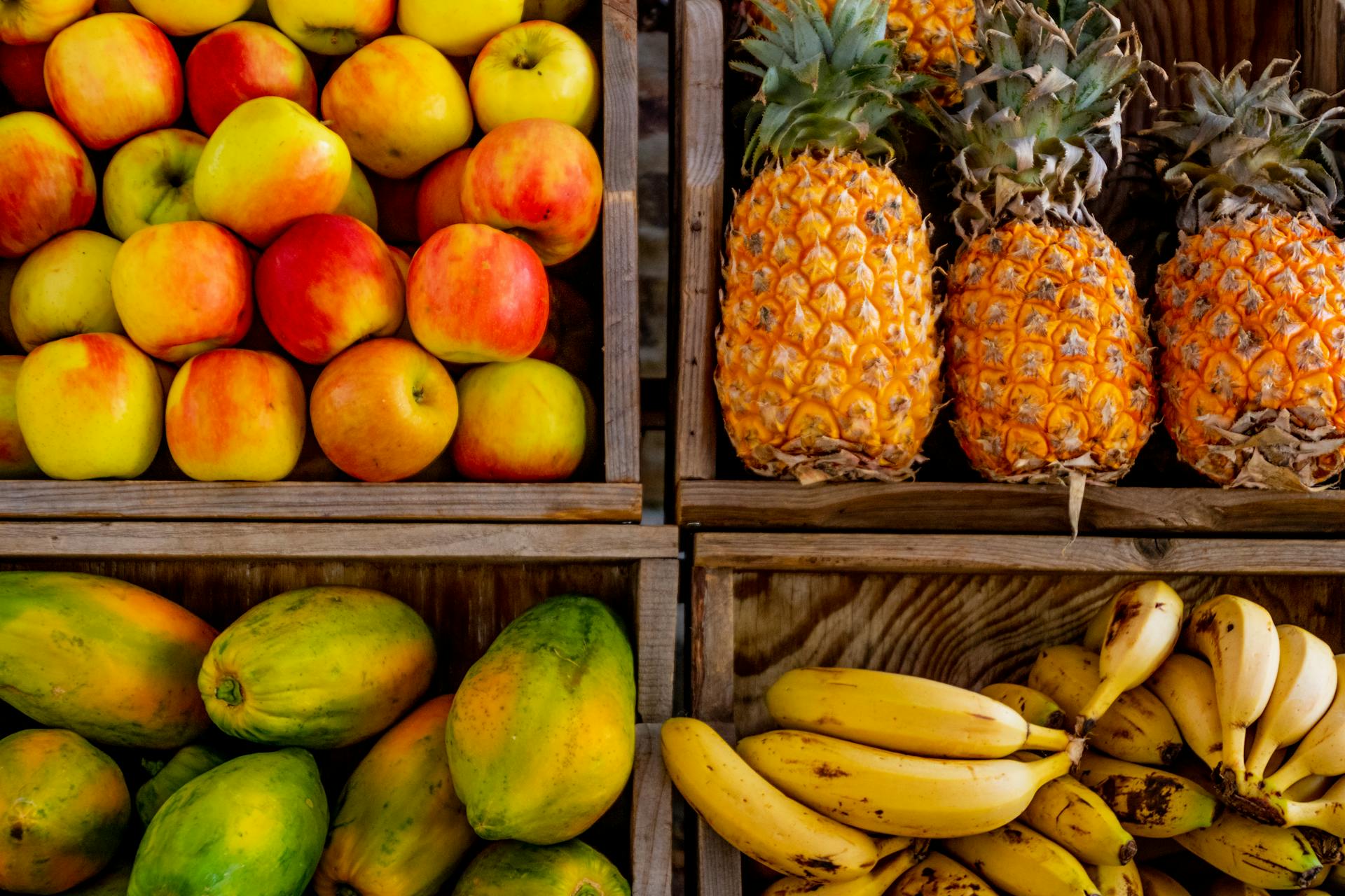 Assorted tropical fruits